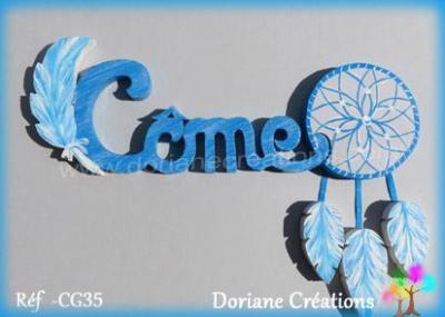 Prénom lettres en bois Côme