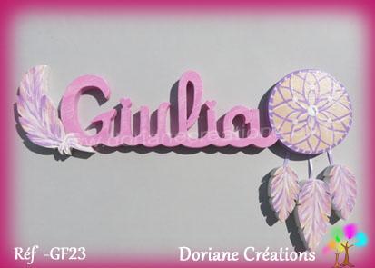 Gf 023 prenom bois giulia attrape reve