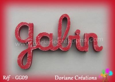 Prénom en bois sans motif